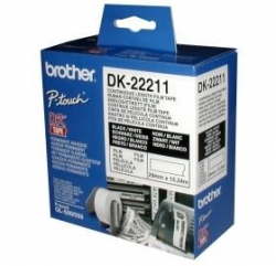 Brother Dk22211 White Continuous Film Roll 29mm X 15.24m