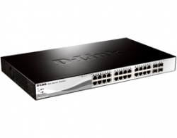 D-link Dgs-1210-28p - 24-port 10/ 100/ 1000mbps + 4-port Sfp Websmart Switch With Poe