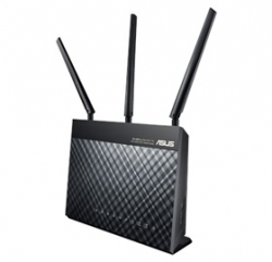 Asus Dsl-ac68u Ac1900 Black Diamond & Dual Cpu, Gblan, 1xusb, Wireless, Adsl2+ , Modem Router
