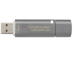 Kingston Dtlpg3/8gb Kingston Datatraveler Locker+ G3 8gb Hardware Encrypted Usb Drive