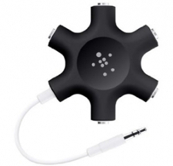 Belkin Rockstar Multiple Headphone Splitter Black F8z274btblk