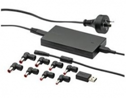 Targus Slim Laptop Charger 90w Plus Usb Charger, 8 Connectors Nat-apa042au