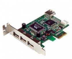 Startech 4 Port Pci Express Low Profile High Speed Usb Card Pexusb4dp
