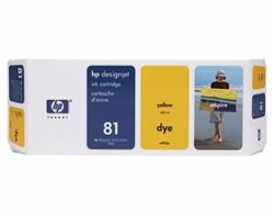 Hp No 81 Dye Ink Cartridge Yellow C4933a