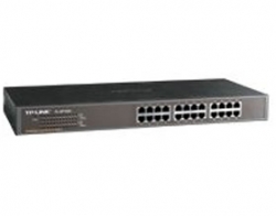 Tp-link 24-port 10/ 100m Switch, 24 Fast Ethernet Rj45 Ports (10/ 100), Auto-mdi (x), 19 "rack Mountable (1u), Steel Case Tl-sf1024