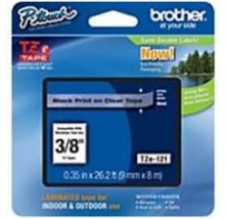 Brother Tze121 9mm Black On Clear Tz Tape