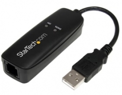 STARTECH External V.92 56K USB Fax Modem USB Dial up Data Modem - Transfer rates up to 56 Kbps (