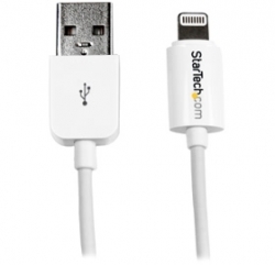 Startech 0.3m (11in) Short White Apple 8-pin Lightning Connector To Usb Cable For Iphone/ Ipod/