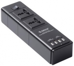 Orico 2 Outlet Surge Protector Usb 2500w, 5v2.4ausbcharge, Bk Usor-hpc2a4ubk