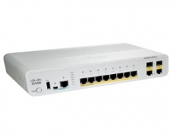 Cisco Catalyst 2960c Switch 8 Fe Poe, 2 X Dual Uplink, Lan Base Ws-c2960c-8pc-l