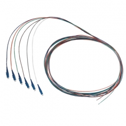Fibre Pigtail LC OS1/ OS2 Singlemode 2m - 6 pack Rainbow 015.012.1305