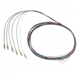Fibre Pigtail LC OM4 Multimode 2m - 6 Pack Rainbow 015.012.1405