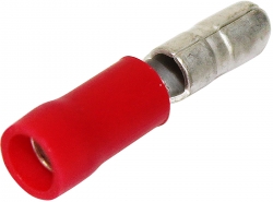 Male Bullet Red Double Grip 0.5mm² - 1.5mm² - 100 Pack 022.010.0077