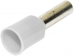 Bootlace Ferrule White 0.50mm² - 100 Pack 022.010.0081