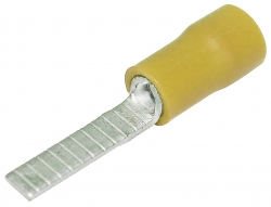 Flat Blade Yellow Short Double Grip 4mm² - 6mm² - 50 Pack 022.010.0145