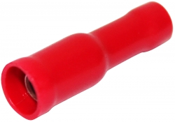 Female Bullet Red Double Grip 0.5mm² - 1.5mm² - 100 Pack 022.010.0146