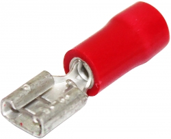 Quick Connect Female Red 6.4mm X 0.8mm Double Grip 0.5mm² - 1.5mm² - 100 Pack 022.010.0164