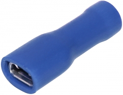 Quick Connect Female Blue Fully Insulated 4.8mm X 0.5mm Double Grip 1.5mm² - 2.5mm² - 100 Pack 022.010.0172
