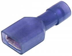 Quick Connect Female Blue Nylon Insulated 6.4mm X 0.8mm Double Grip 1.5mm² - 2.5mm² - 100 Pack 022.010.0175