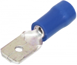Quick Connect Male Disconnects Blue 6.4mm X 0.8mm Double Grip 1.5mm² - 2.5mm² - 100 Pack 022.010.0183