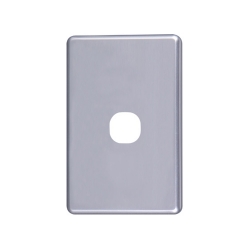 4C | Classic 1 Gang Switch Cover - Silver 040.000.0041