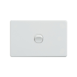 4C | Classic 1 Gang Switch 250V 16AX - Horizontal