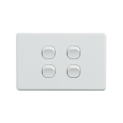 4C | Classic 4 Gang Switch 250V 16AX - Horizontal