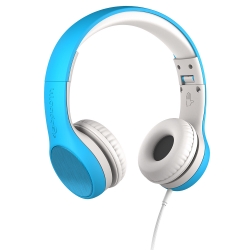 LilGadgets Connect+ Style Childrens Wired Headphones - Blue