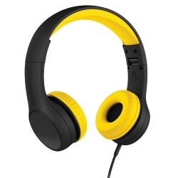 LilGadgets Connect+ Style Childrens Wired Headphones - Black + Yellow