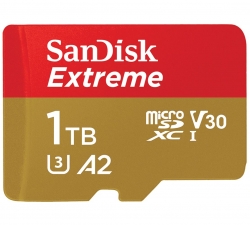 SanDisk 1TB Extreme microSD SDHC SQXAF V30 U3 C10 A1 UHS-1 160MB/s R 90MB/s W 4x6 SD Adaptor Android Smartphone Action Camera Drones