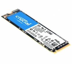 Crucial P2 1TB PCIe NVMe SSD 2400/1800 MB/s R/W 300TBW 1.5mil hrs MTTF Acronis True Image Cloning Software 5yrs wty