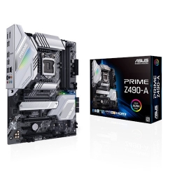 ASUS PRIME Z490-A Intel 10th Gen LGA1200 ATX MB DDR4, 1xDP 1xHDMI 6xUSB3.2 PCIe3.0x16 6xSATA 2xM.2, Thunderbolt, Aura Sync RBG