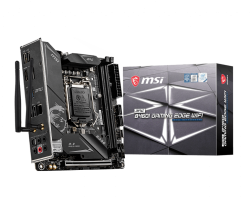 MSI MPG B460I GAMING EDGE WIFI Mini-ITX Intel B460 Chipset i9 DDR4 MEMORY 2933(Max)/ 2666/ 2400/ 2133 MHz DISPLAYPORT	1 HDMI	1