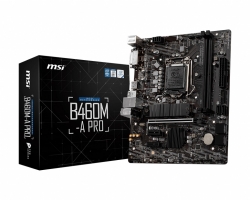 MSI B460M-A PRO LGA1200 10th Gen mATX 2xDDR4 3xPCIE 1xM.2 RAID LAN 6xSATAIII 1xHDMI 1xDVI-D 6xUSB3.2 6xUSB2.0