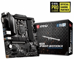 MSI MAG B460M BAZOOKA LGA1200 10th Gen mATX MB 4xDDR4 3xPCIE 4xSATAIII 2xM.2 RAID 1xHDMI 2xDVI-D 6xUSB3.2 6xUSB2.0