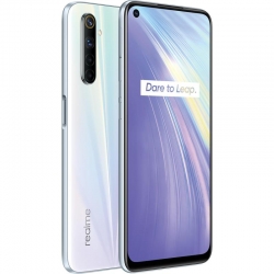 realme 6 Comet White 6.5' fullscreen display, 64MP AI Quad camera, Helio G90T processor, 8GB RAM, 128GB ROM, 4300mAh Battery