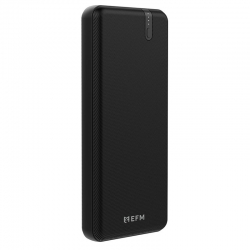 EFM 20000mAh Portable Power Bank-Black With Type C PD18W and QC3.0 Dual USB-A Ports,With DST Smart Charge and PD18W, Portable charge on-the-go