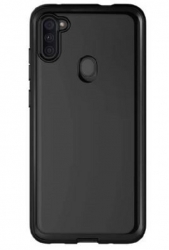 ITSKINS Spectrum 2M Drop Case - Samsung Galaxy A11 Clear/ Black- Stay Protected, Slim & Protective, Raised Corners, Drop Certified