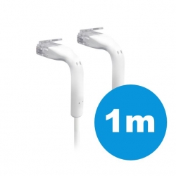UniFi patch cable with both end bendable RJ45 1m - White