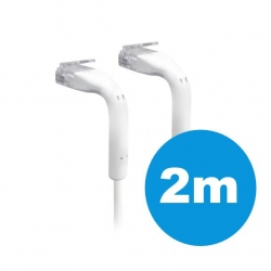 UniFi patch cable with both end bendable RJ45 2m - White