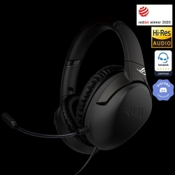 ASUS ROG STRIX GO CORE 3.5mm Gaming Headset, Foldable Design, Discord and Teamspeak Optimised Microphone, PC MAC PS4 Xbox One, Nintendo Switch