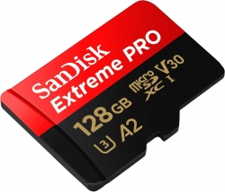 SANDISK SDSQXCY-128G-GN6MA TF Extreme PRO A2 V30 UHS-I/U3 170R/90W WITH SD ADAPTER