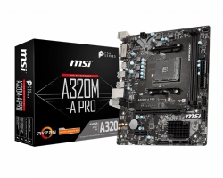 MSI AMD AM4 motherboard inspired from architectural design, with Core Boost, DDR4 Boost (A320M-A-PRO)