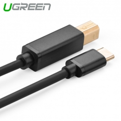 Ugreen Usb Type C Male To Usb 2.0 B Male Cable 2m Black Acbugn30181