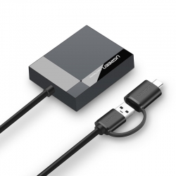 Ugreen Usb3.0 Multifuncation Card Reader With Type-c Male 40754 Acbugn40754