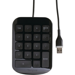 Targus Wired Keypad Suits Notebook Laptop Netbook Desktop Tablet Usb Connectivity Piano Black Finish