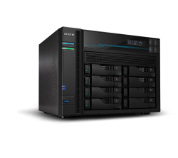 Asustor AS6508T 8 Bay Lockerstor 8 NAS Intel Atom C3538 Quad Core 2.1GHz 8GB DDR4 2x2.5GbE 2x10GbE 2xM.2PCIE 2xUSB3.2Gen1 WoW Snapshot Virtualization As6508T