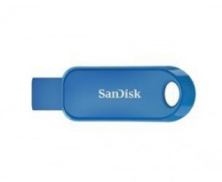 SANDISK CRUZER SNAP USB FLASH DRIVE CZ62 32GB USB2.0 BLUE RETRACTABLE DESIGN 5Y Sdcz62-032G-G35B