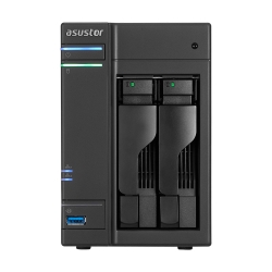 Asustor 2-bay Nas Intel Celeron Dual-core 2gb So-dimm Ddr3l Gbe X 2 Usb 3.0 Type A X3 & Usb 3.0