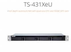 Qnap Ts-431Xeu-2G Nas 4Bay (No Disk) Al-314 2Gb Usb Gbe(2) 10Gbe Sfp+(1) 1U 3 Years Warranty Ts-431Xeu-2G